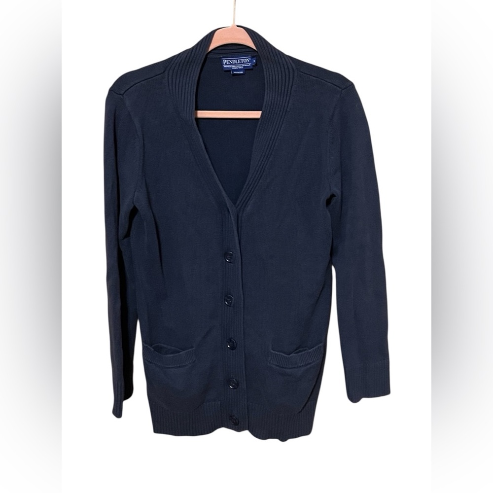 Pendleton Women's Navy Cardigan Sweater Size Medium